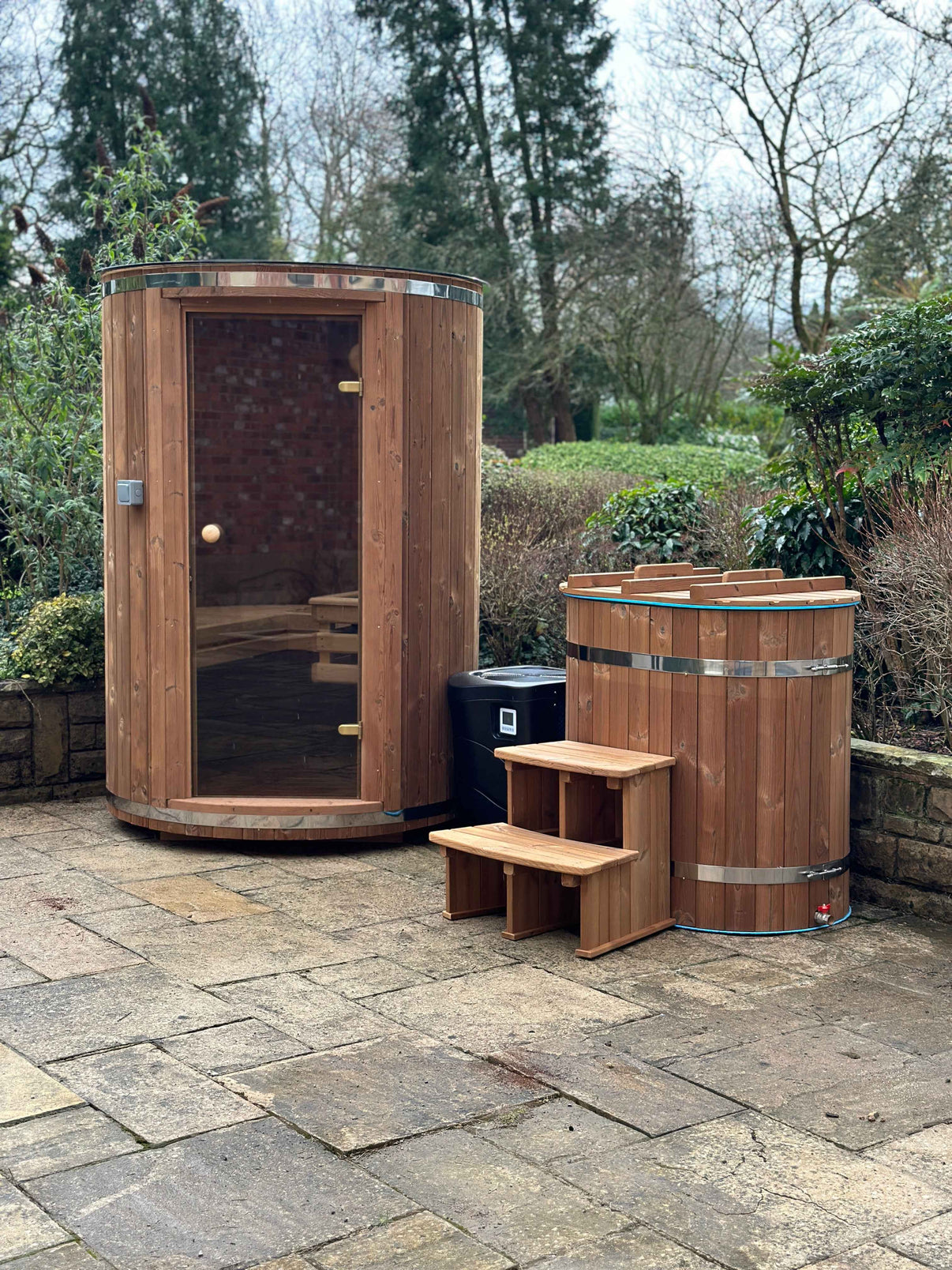 Premium Traditional Sauna & Ice Bath Contrast Combo